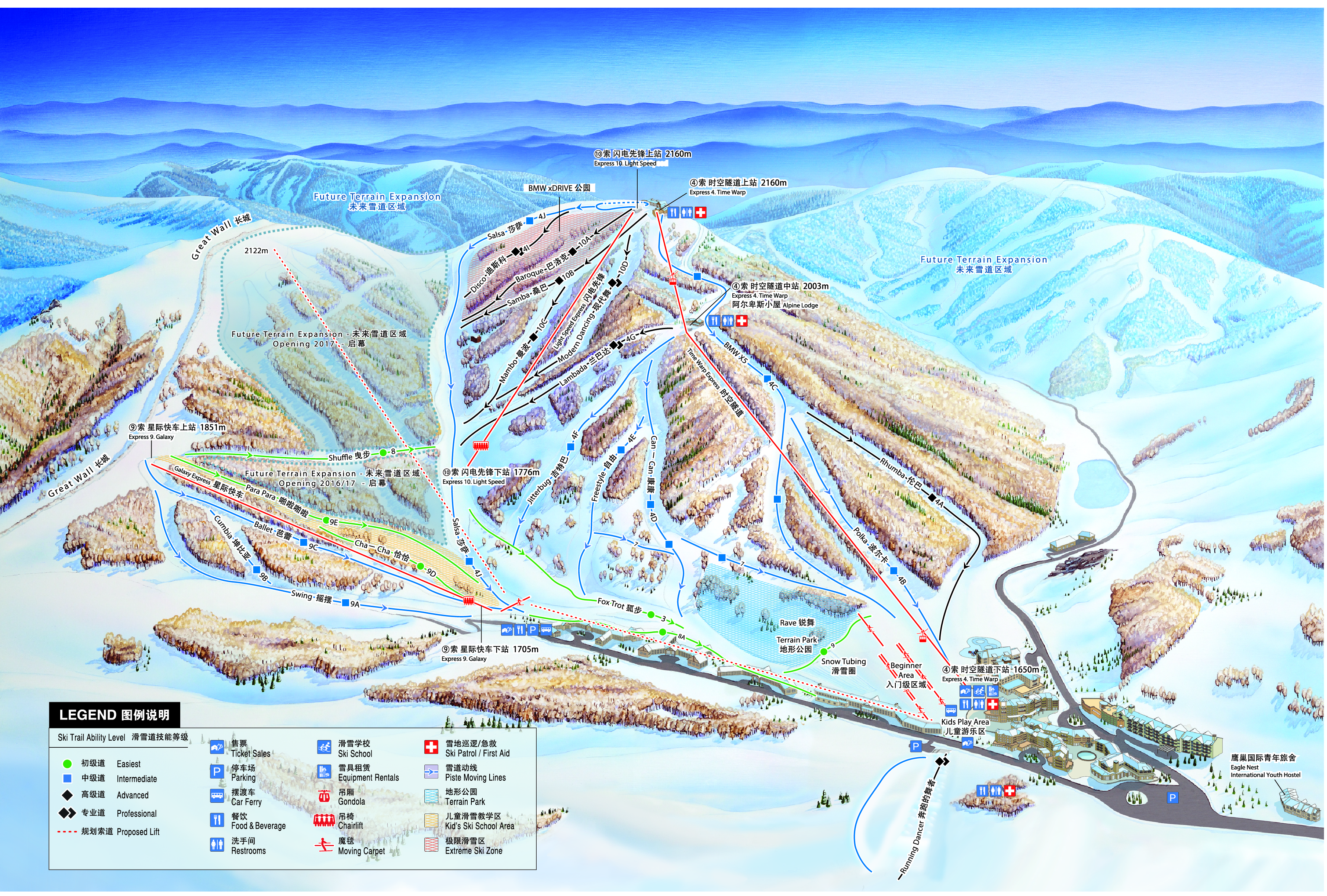 太舞高清雪道图